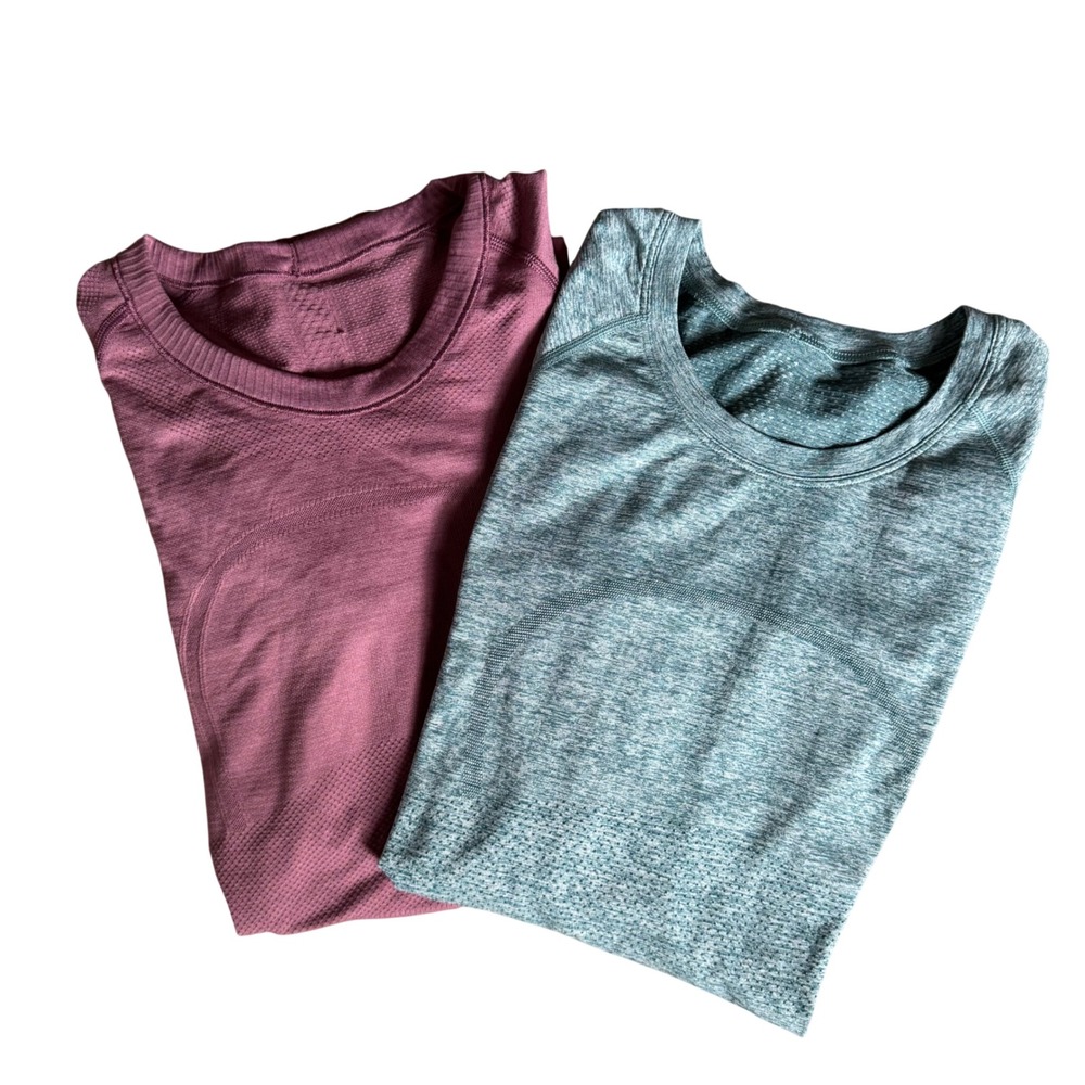 Lululemon Long Sleeve Shirts Size 8 Lot of 2‎ Swifty Tech
